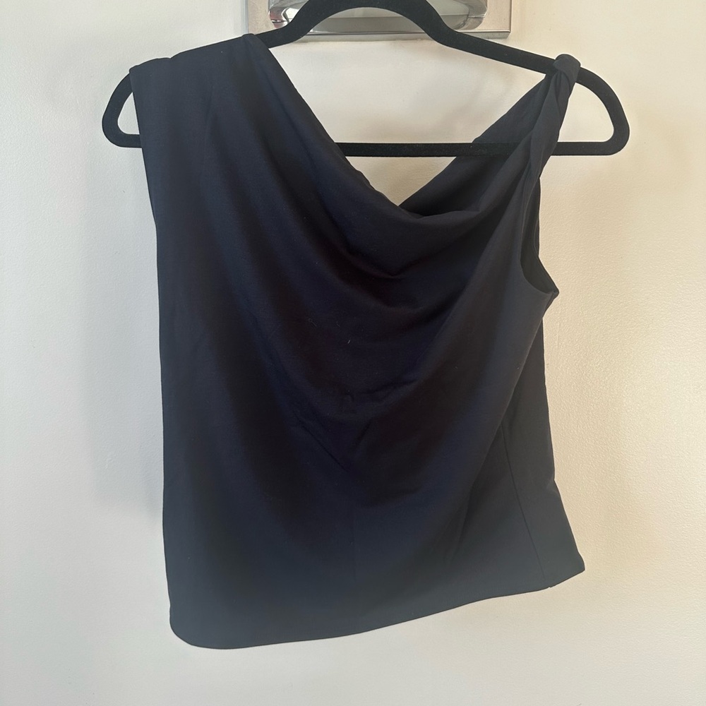 Abercrombie & Fitch Black Asymmetrical Tank Top